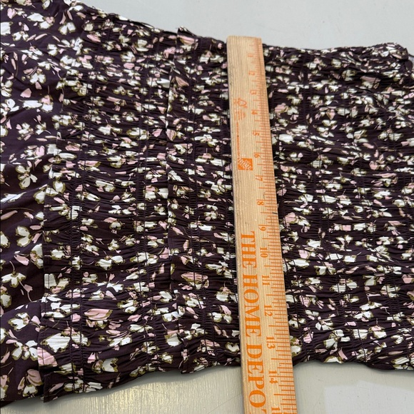 Madewell Brown and Cream Floral Midi Dress - Picture 6 of 11